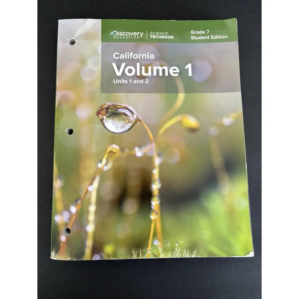 Discovery Education Science Techbook Grade 7 Student Edition California Volume 1